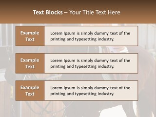 A Brown Horse Standing Next To A Stable PowerPoint Template