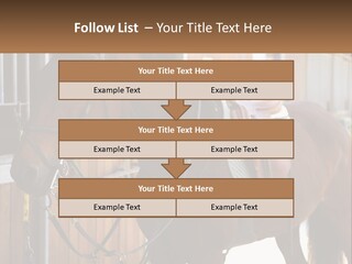 A Brown Horse Standing Next To A Stable PowerPoint Template