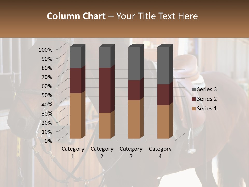 A Brown Horse Standing Next To A Stable PowerPoint Template