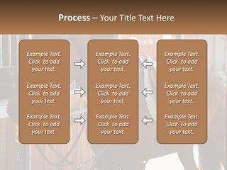 A Brown Horse Standing Next To A Stable PowerPoint Template