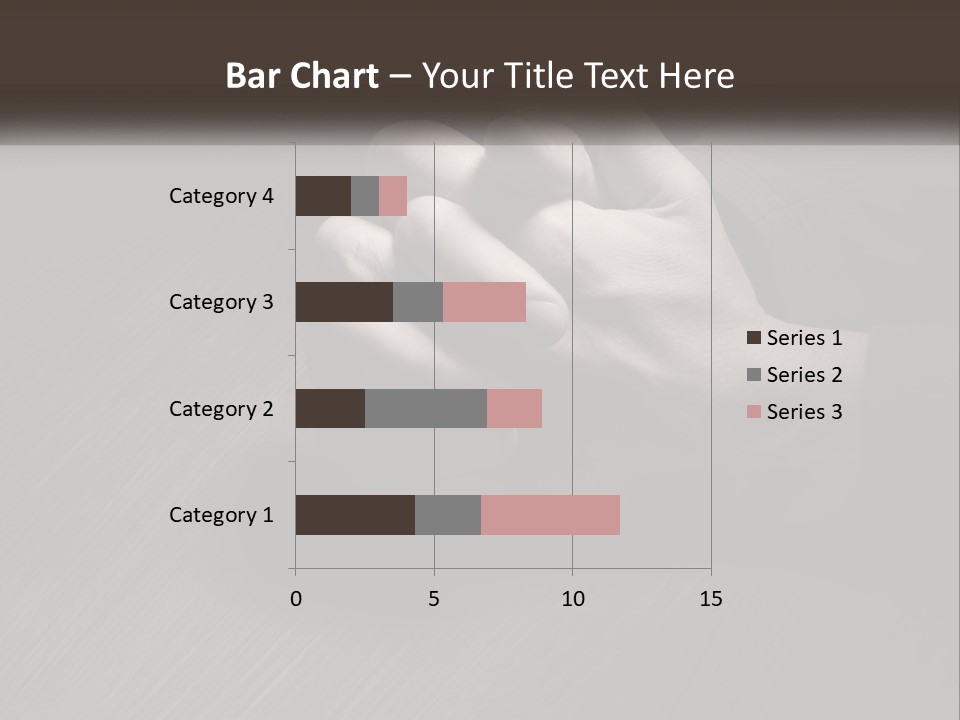 Two Hands Holding Each Other Over A Table PowerPoint Template