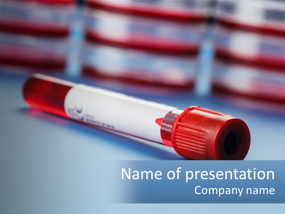 A Medical Powerpoint Presentation Is Shown PowerPoint Template