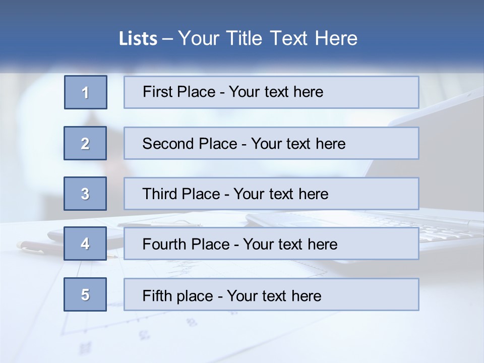 A Laptop Computer Sitting On Top Of A Table PowerPoint Template