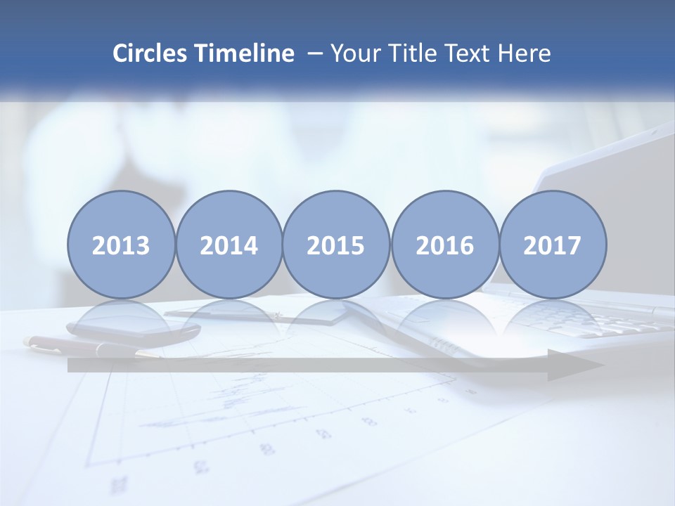 A Laptop Computer Sitting On Top Of A Table PowerPoint Template