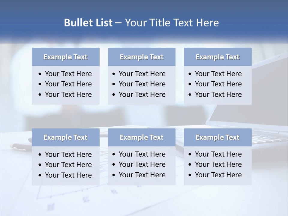 A Laptop Computer Sitting On Top Of A Table PowerPoint Template