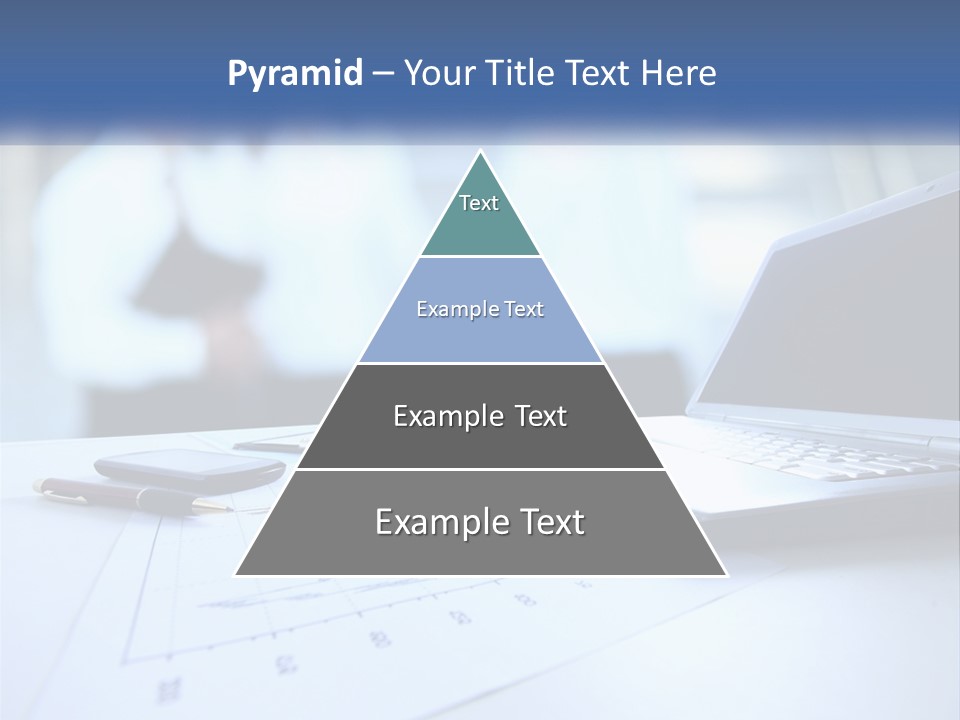 A Laptop Computer Sitting On Top Of A Table PowerPoint Template