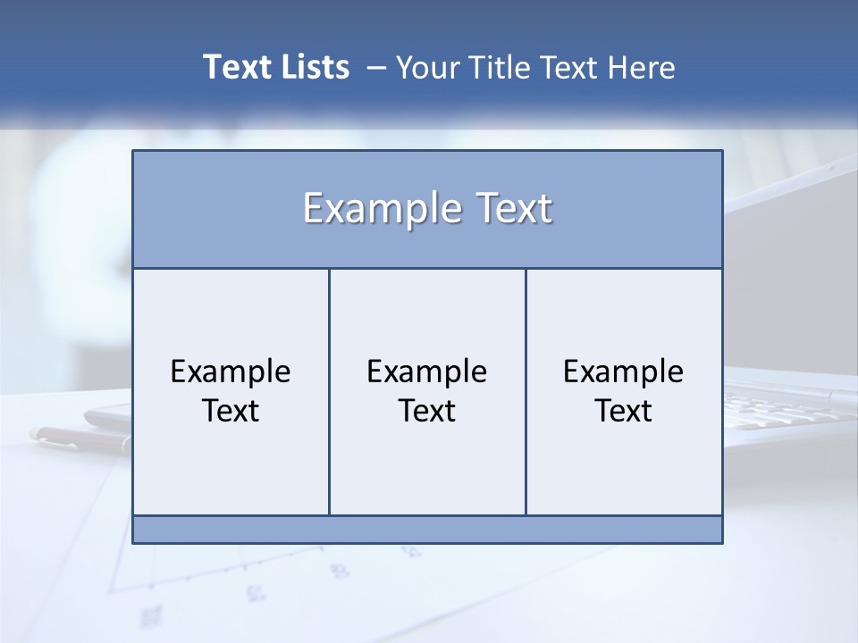 A Laptop Computer Sitting On Top Of A Table PowerPoint Template