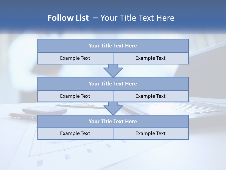 A Laptop Computer Sitting On Top Of A Table PowerPoint Template