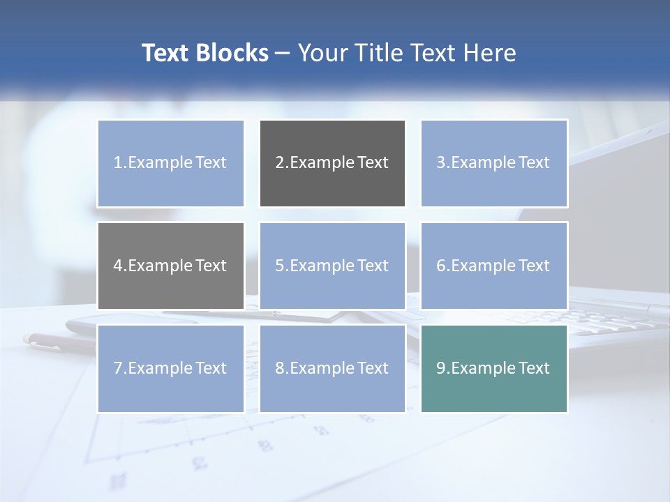 A Laptop Computer Sitting On Top Of A Table PowerPoint Template