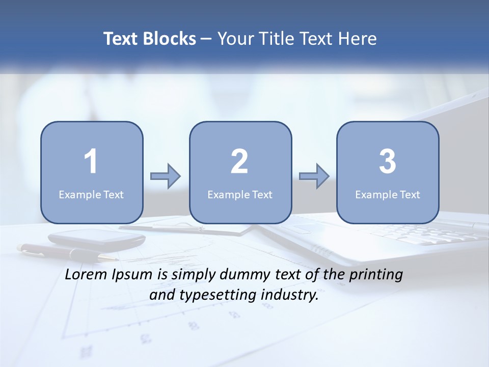 A Laptop Computer Sitting On Top Of A Table PowerPoint Template