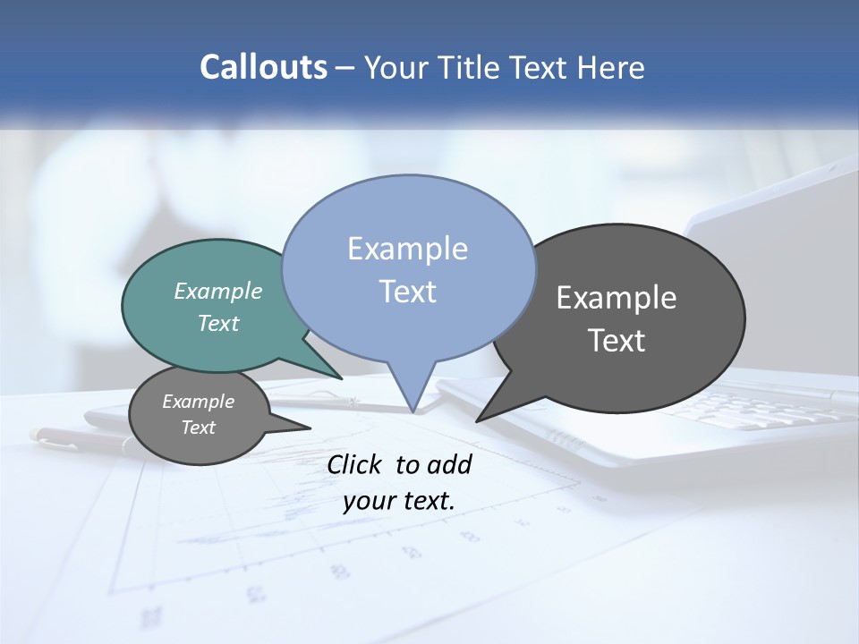 A Laptop Computer Sitting On Top Of A Table PowerPoint Template