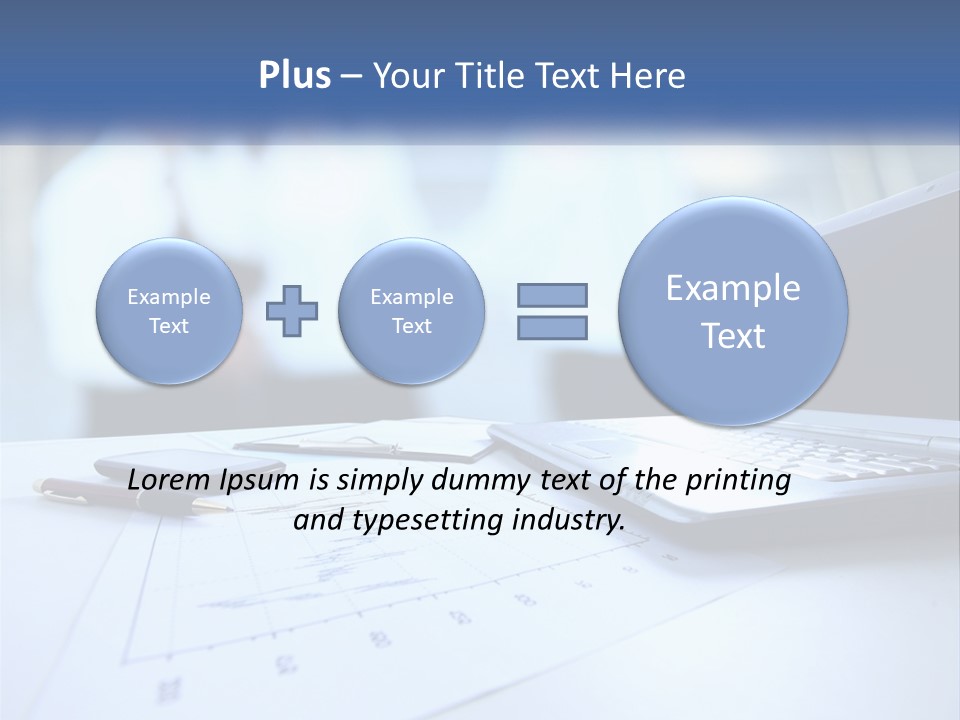 A Laptop Computer Sitting On Top Of A Table PowerPoint Template
