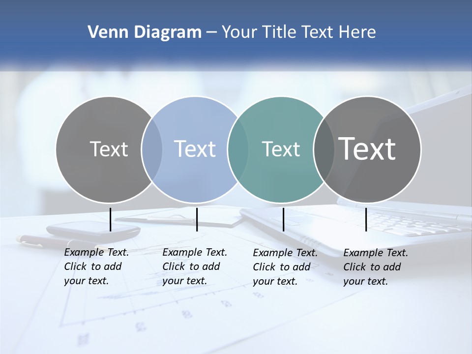 A Laptop Computer Sitting On Top Of A Table PowerPoint Template