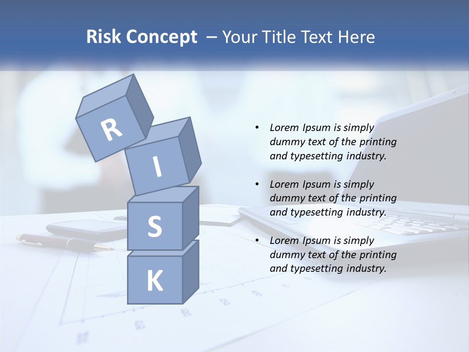 A Laptop Computer Sitting On Top Of A Table PowerPoint Template