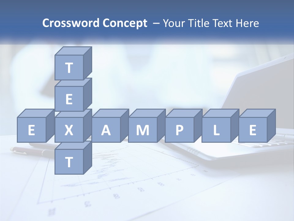A Laptop Computer Sitting On Top Of A Table PowerPoint Template