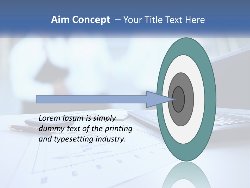 A Laptop Computer Sitting On Top Of A Table PowerPoint Template