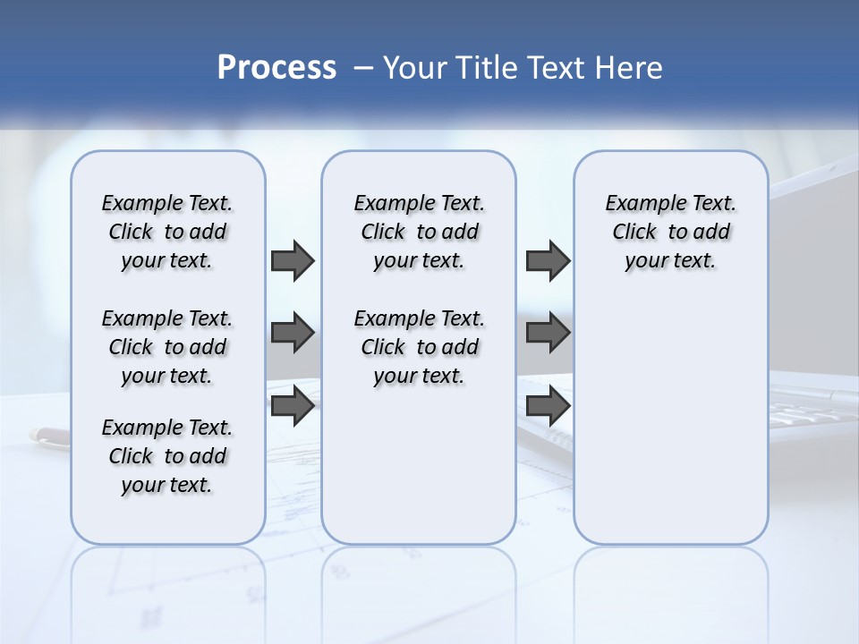 A Laptop Computer Sitting On Top Of A Table PowerPoint Template
