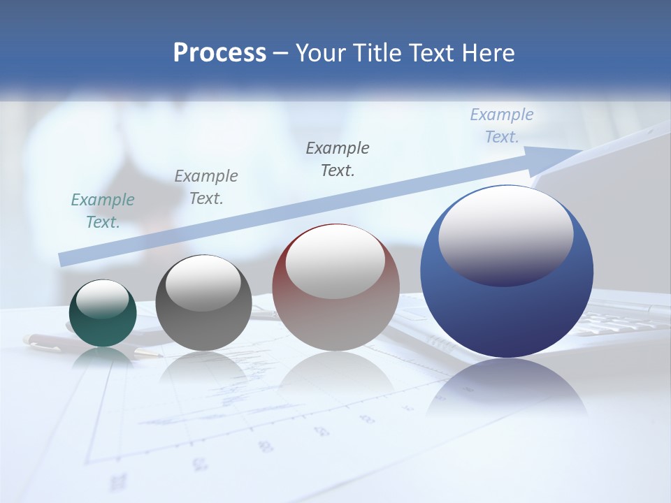 A Laptop Computer Sitting On Top Of A Table PowerPoint Template