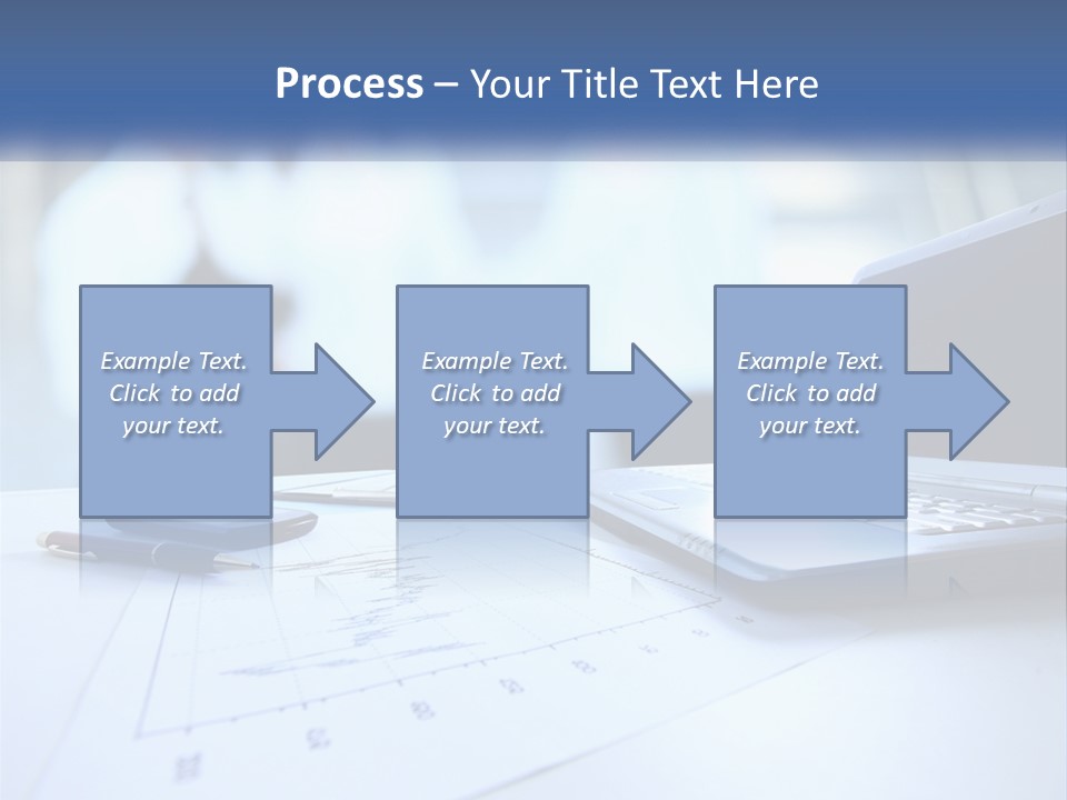 A Laptop Computer Sitting On Top Of A Table PowerPoint Template