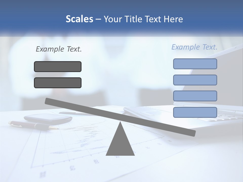 A Laptop Computer Sitting On Top Of A Table PowerPoint Template