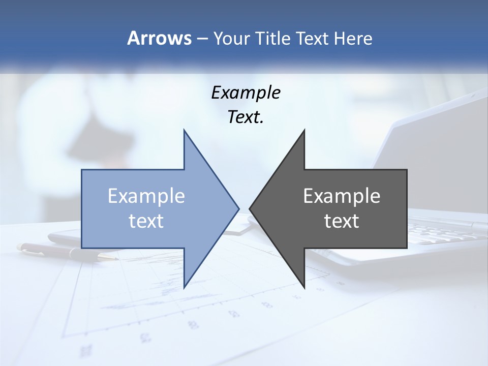 A Laptop Computer Sitting On Top Of A Table PowerPoint Template