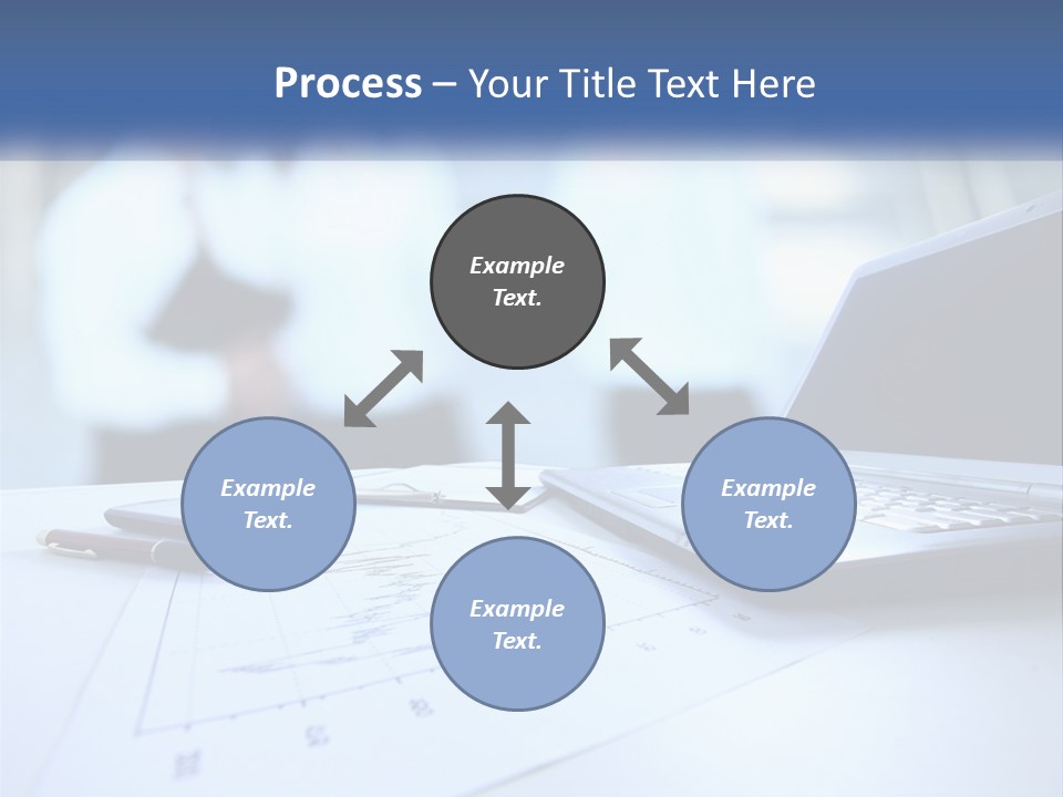 A Laptop Computer Sitting On Top Of A Table PowerPoint Template