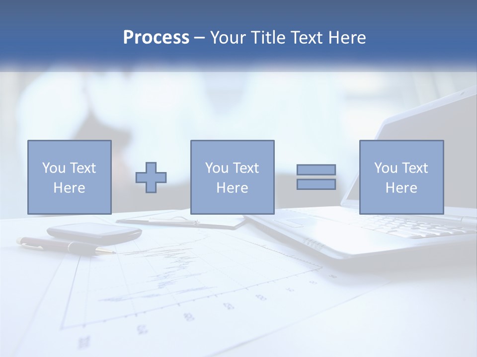A Laptop Computer Sitting On Top Of A Table PowerPoint Template