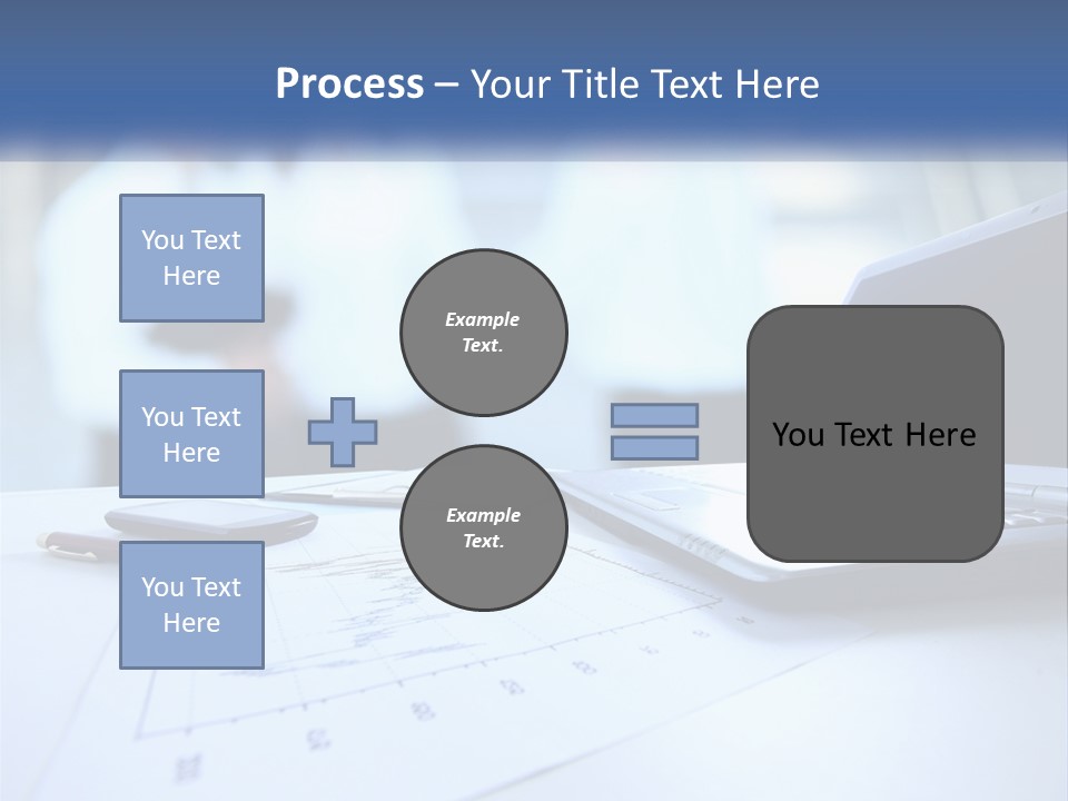 A Laptop Computer Sitting On Top Of A Table PowerPoint Template