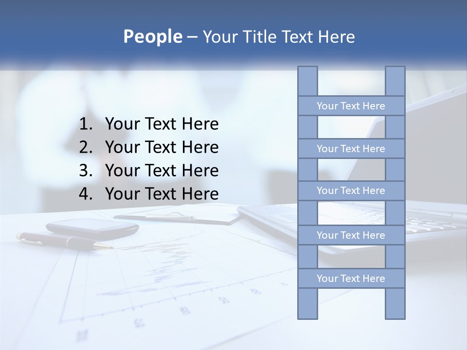 A Laptop Computer Sitting On Top Of A Table PowerPoint Template