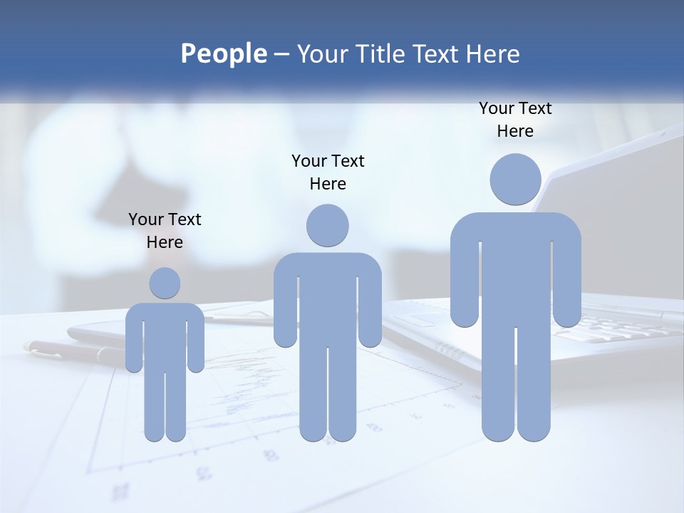 A Laptop Computer Sitting On Top Of A Table PowerPoint Template