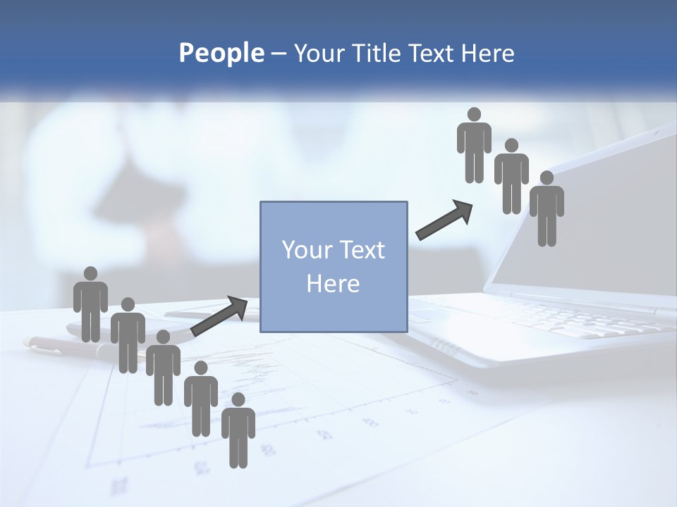 A Laptop Computer Sitting On Top Of A Table PowerPoint Template