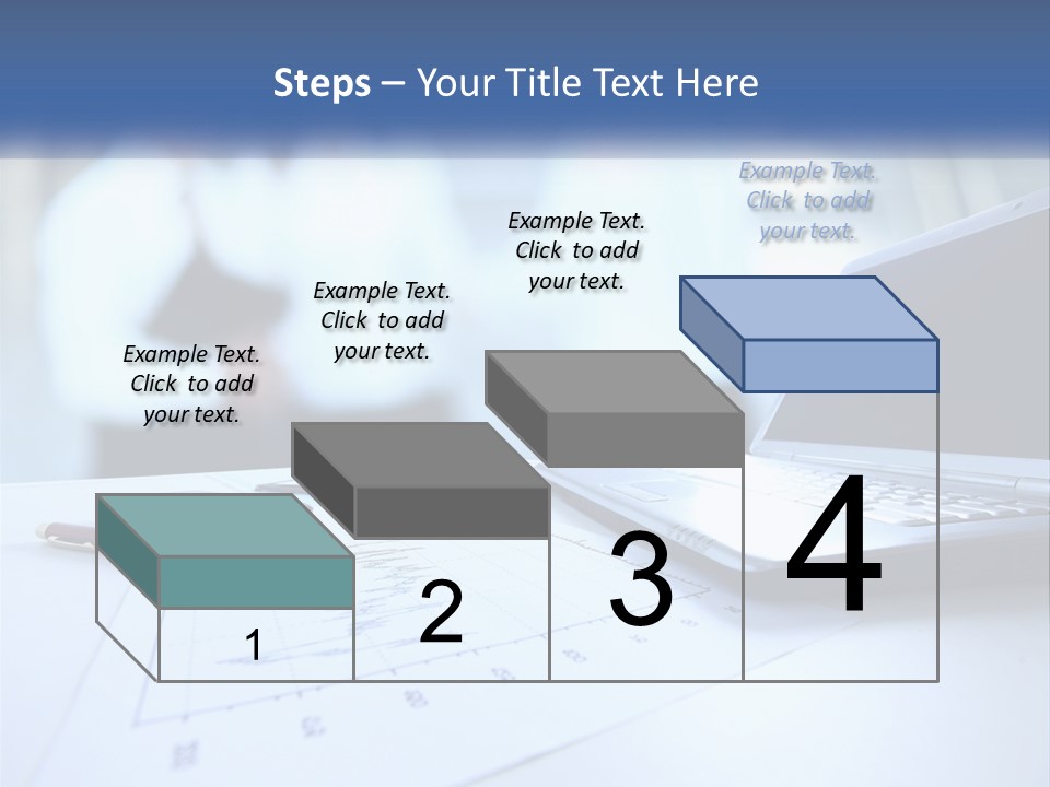 A Laptop Computer Sitting On Top Of A Table PowerPoint Template