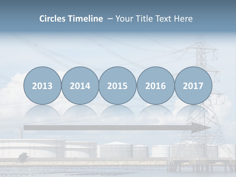 A Power Line With Power Lines In The Background PowerPoint Template