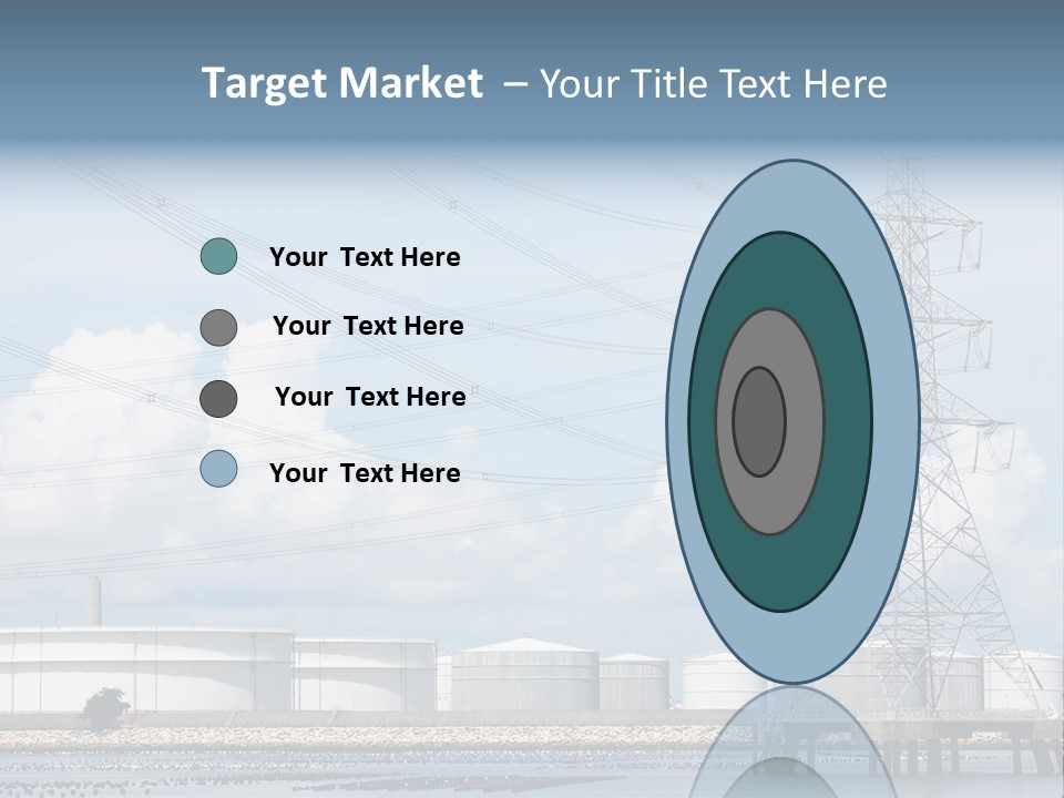 A Power Line With Power Lines In The Background PowerPoint Template