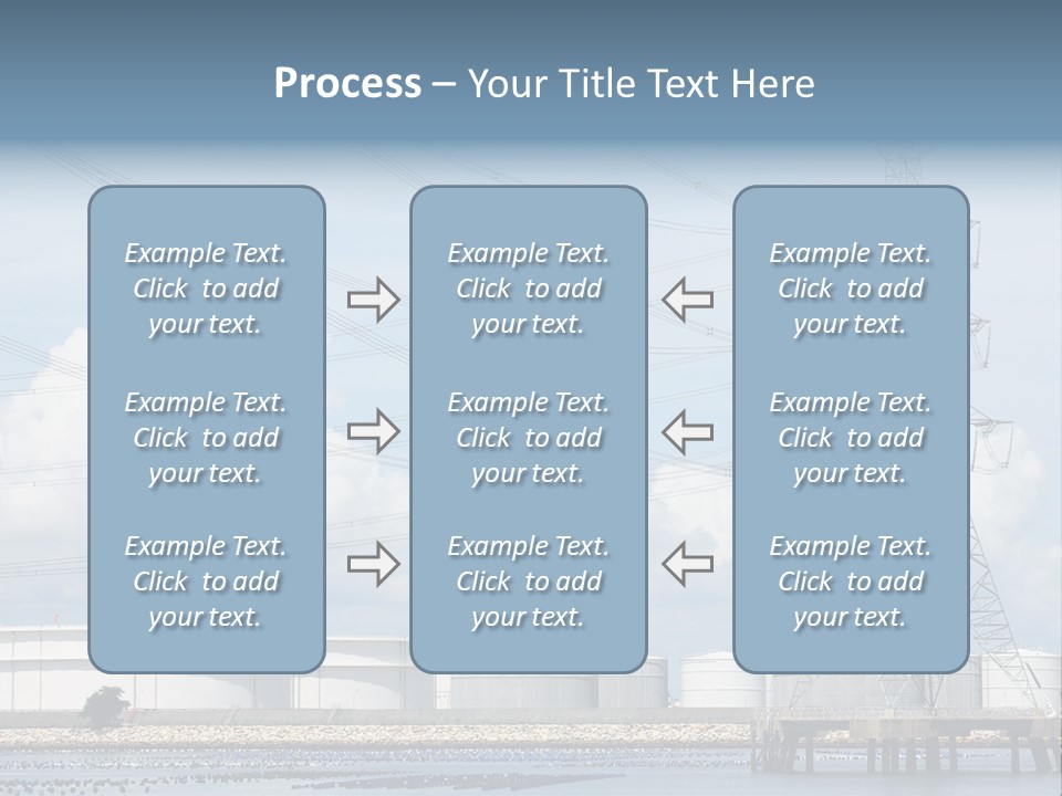 A Power Line With Power Lines In The Background PowerPoint Template