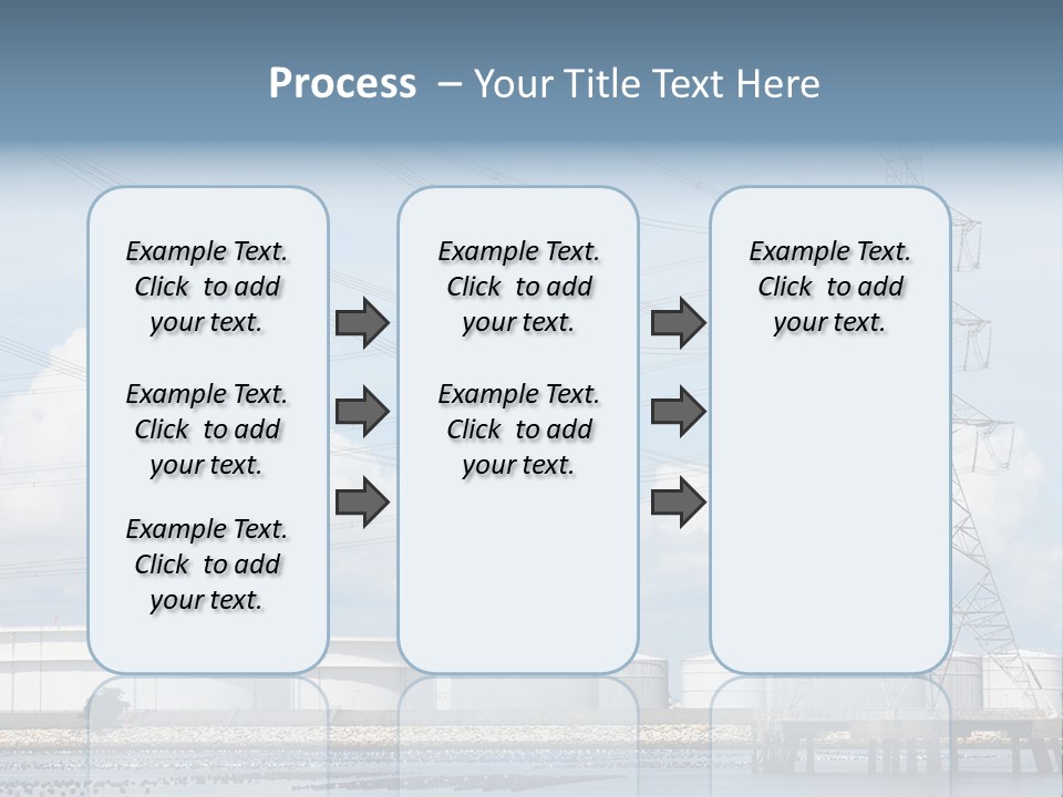 A Power Line With Power Lines In The Background PowerPoint Template