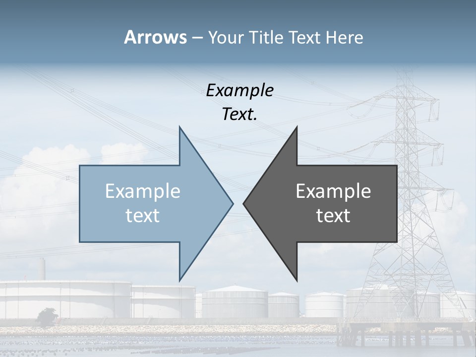 A Power Line With Power Lines In The Background PowerPoint Template