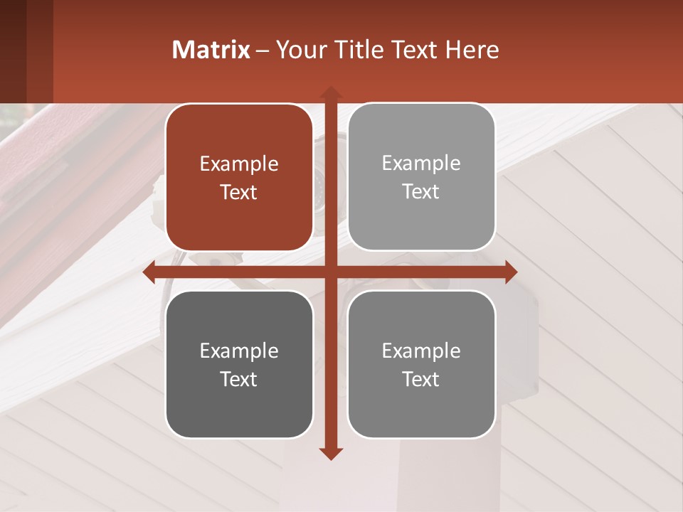 A Security Camera Attached To The Side Of A House PowerPoint Template