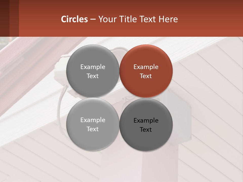 A Security Camera Attached To The Side Of A House PowerPoint Template