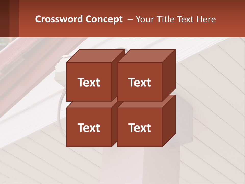 A Security Camera Attached To The Side Of A House PowerPoint Template