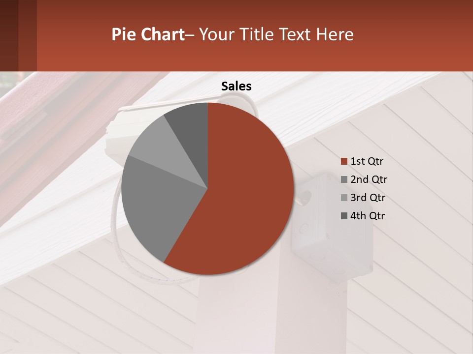 A Security Camera Attached To The Side Of A House PowerPoint Template