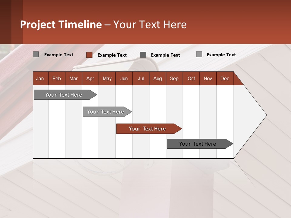 A Security Camera Attached To The Side Of A House PowerPoint Template