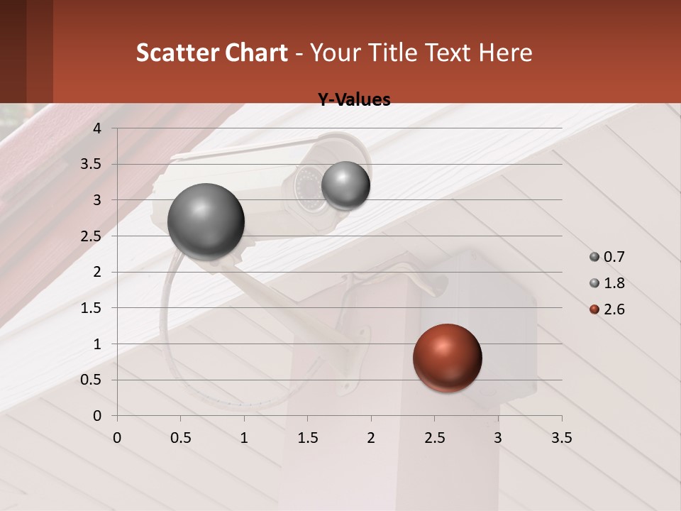 A Security Camera Attached To The Side Of A House PowerPoint Template