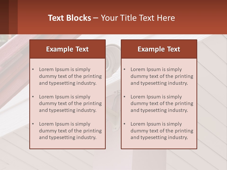 A Security Camera Attached To The Side Of A House PowerPoint Template