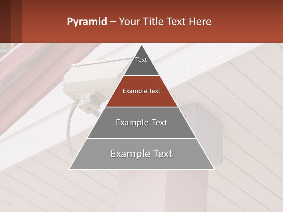 A Security Camera Attached To The Side Of A House PowerPoint Template