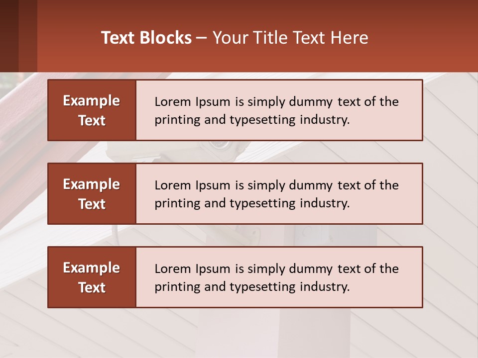 A Security Camera Attached To The Side Of A House PowerPoint Template