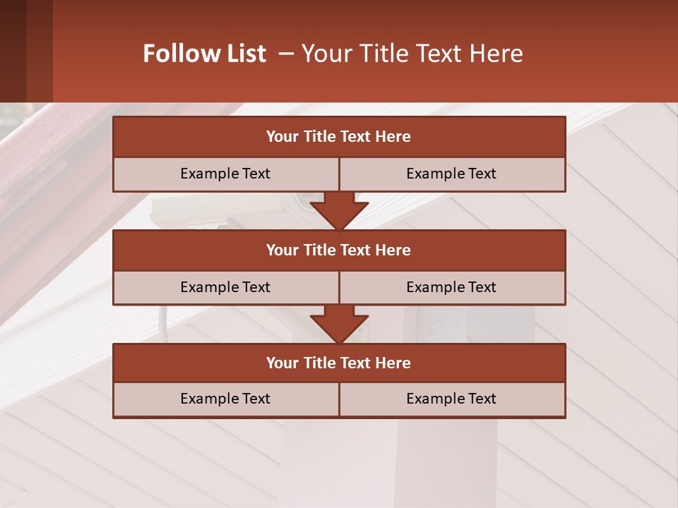 A Security Camera Attached To The Side Of A House PowerPoint Template