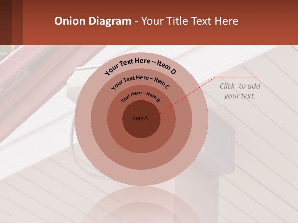 A Security Camera Attached To The Side Of A House PowerPoint Template