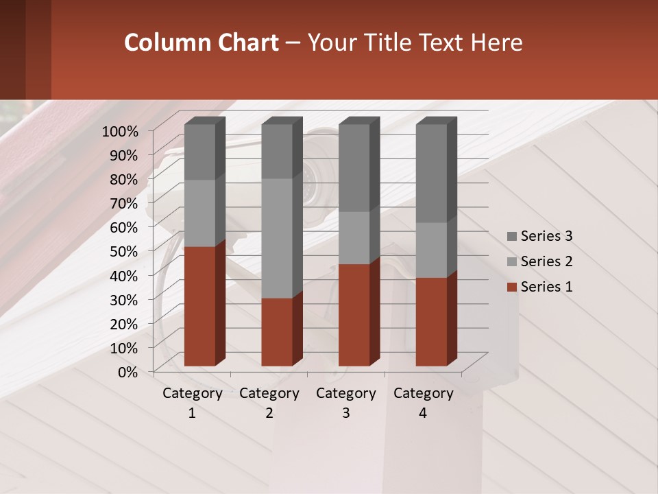 A Security Camera Attached To The Side Of A House PowerPoint Template