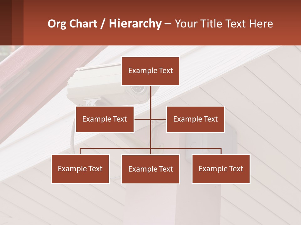 A Security Camera Attached To The Side Of A House PowerPoint Template